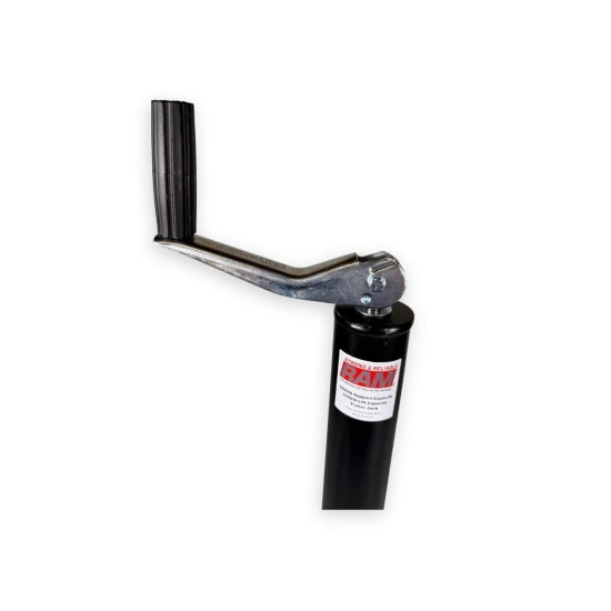 RAM Round A-Frame Trailer Jack Topwind 2000 lb 15 inch travel black TJA-2002-B