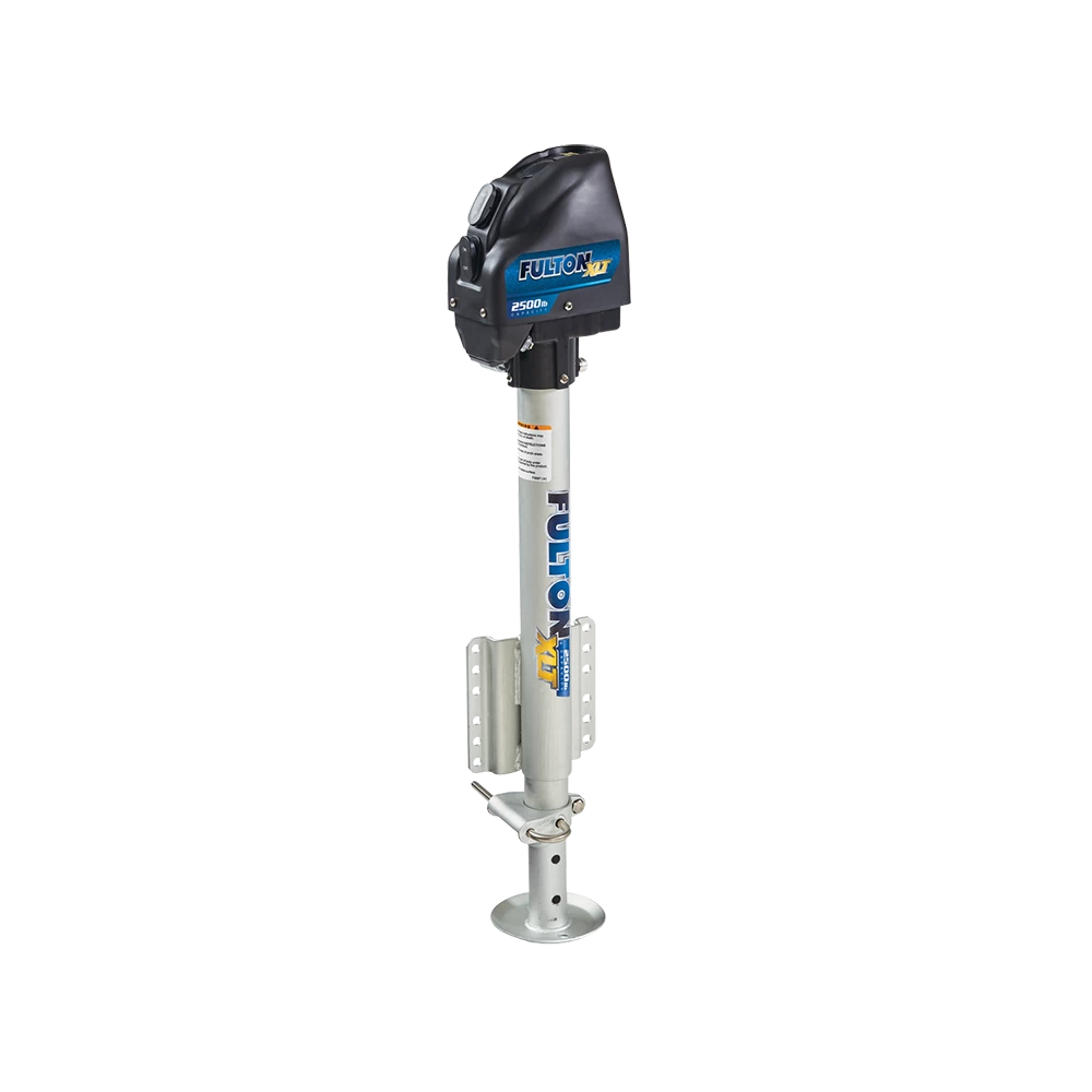 Fulton XLT Electric Boat Trailer Jack with 2500 lbs capacity and Sharkskin Finish