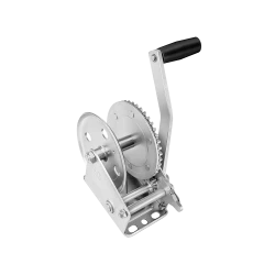 Fulton Trailer Winch 1,100 lbs Capacity No Strap Clear Zinc 5 Year Warranty - 142100 Boat Winch