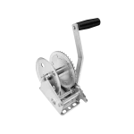 Fulton Trailer Winch 1,500 lbs Capacity No Strap Clear Zinc 5 Year Warranty - 142200 Boat Winch
