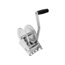 Fulton Trailer Winch 1,500 lbs Capacity No Strap Clear Zinc 5 Year Warranty - 142200 Boat Winch