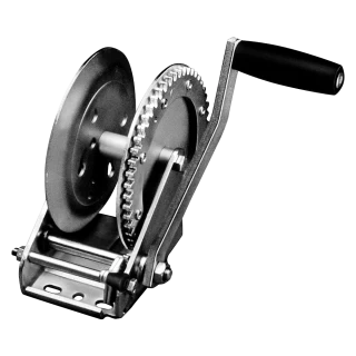 Fulton Trailer Winch 1800 lbs Capacity No Strap 8 in. Handle Clear Zinc Finish 5 Year Warranty - 142303 Boat Winch Fulton Trailer Winch 1800 lbs Capacity No Strap 8 in. Handle Clear Zinc Finish