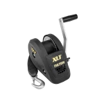 Fulton XLT Marine Trailer Winch 1,500 lbs Capacity 20 ft Strap 8 in. Handle Black Cover 5 Year Warranty - 142311 Boat Winch