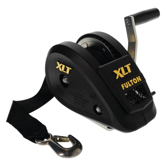 Fulton XLT Marine Trailer Winch 1500 lbs Capacity 20 ft Strap 6 in. Handle Black Finish Limited Warranty - 142313 Fulton XLT Marine Trailer Winch 1500 lbs Capacity 20 ft Strap