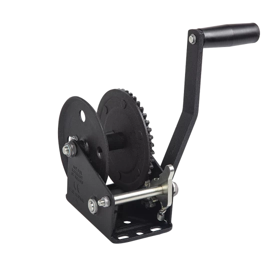 Fulton Trailer Winch 1800 lbs Capacity 20 ft Strap Glossy Black Zinc 5 Year Warranty - 142326 Boat Winch Fulton Trailer Winch 1800 lbs Capacity 20 ft Strap Glossy Black Zinc