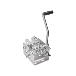 Fulton Trailer Winch Two-Speed 2,000 lbs Capacity No Strap Clear Zinc Finish 5 Year Warranty - 142400 Boat Winch