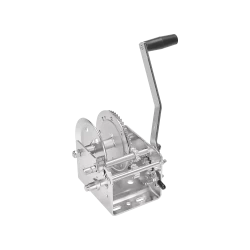 Fulton Trailer Winch Two-Speed 2,600 lbs Capacity No Strap Clear Zinc 5 Year Warranty - 142410 Boat Winch