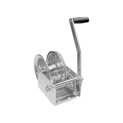 Fulton Brake Winch 1,500 lbs Capacity No Strap Automatic Clear Zinc Finish 5 Year Warranty - 143100 Boat Winch