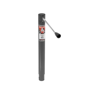 Bulldog 2K Trailer Jack, No Mount, Sidewind, Gray Powdercoat, Corrosion Resistant