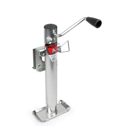 Bulldog 2K Snap Ring Swivel Trailer Jack 10" Lift Zinc Inner and Outer Tube Sidewind Round Jack Corrosion Resistant 5 Year Warranty