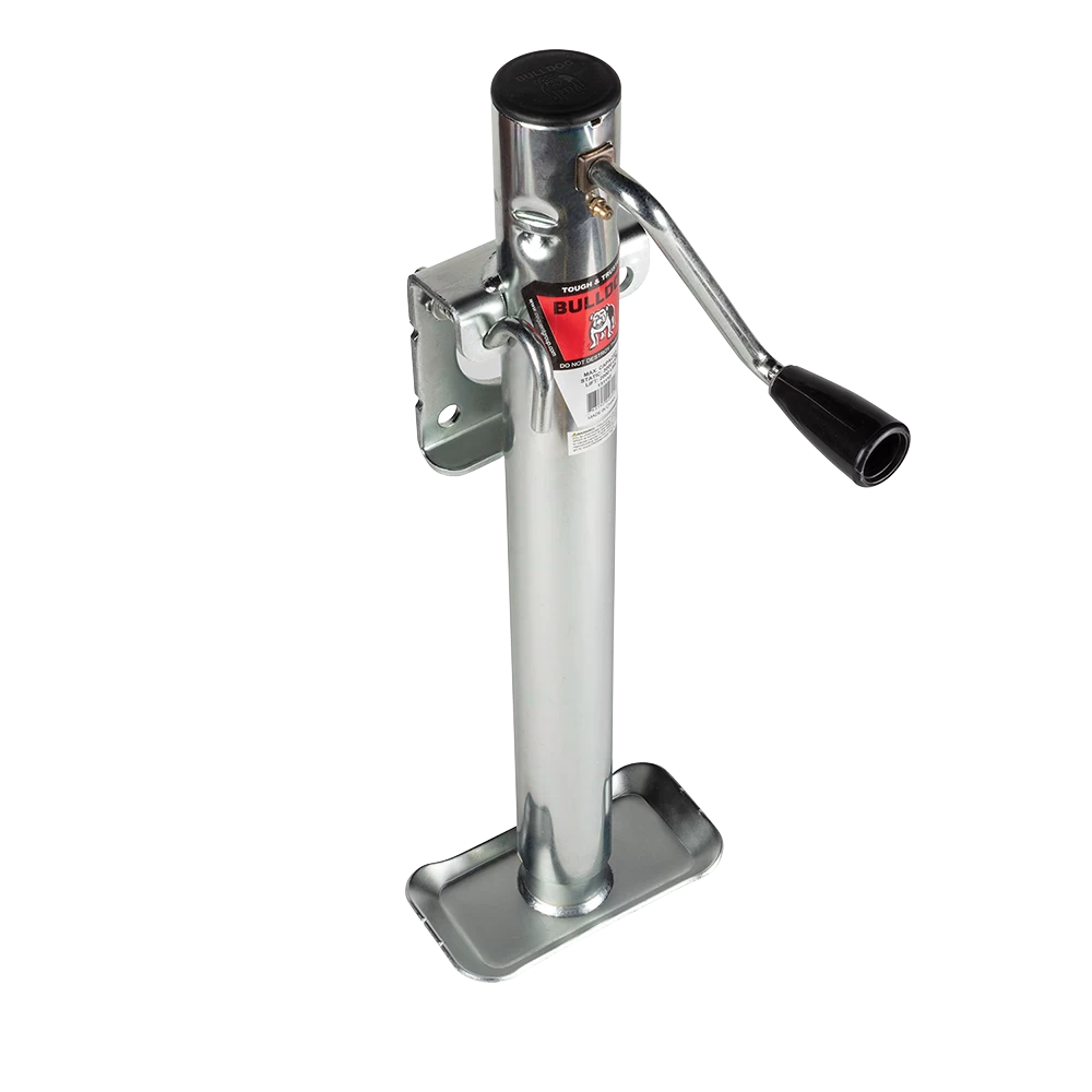 Bulldog 2K Snap Ring Swivel Trailer Jack, Sidewind, Corrosion Resistant