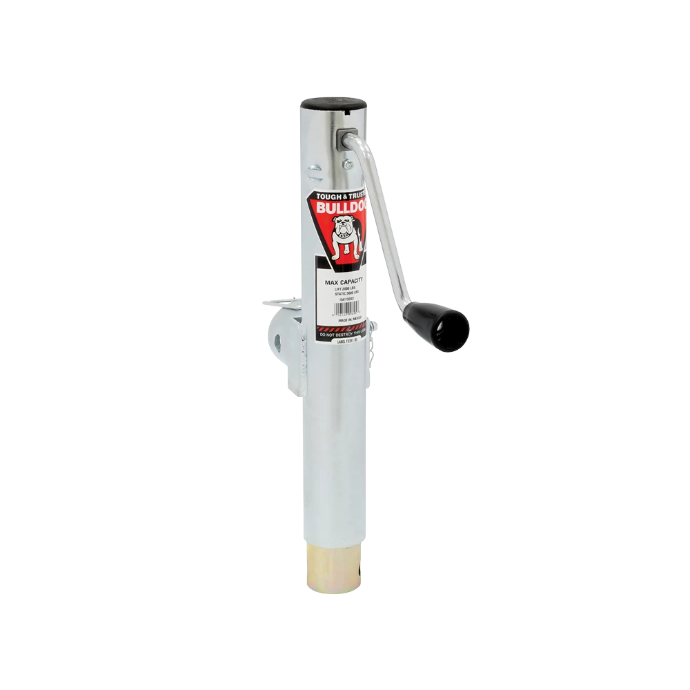 Bulldog 2K Swivel Trailer Jack Without Foot, Corrosion Resistant, Sidewind