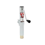 Bulldog 2K Pipe Mount Swivel Trailer Jack 10" Lift Zinc Inner and Outer Tube Sidewind Round Jack without Foot Corrosion Resistant 5 Year Warranty