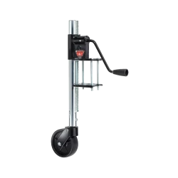 Bulldog Rack and Gear Trailer Jack w/ Wheel 750 lb Lift 16 inch Travel 4 Turns per inch of travel Zinc Plated Post