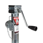 Bulldog 5K Pipe Mount Swivel Trailer Jack, Sidewind, Zinc Coated, Corrosion Resistant