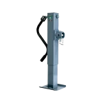 Bulldog Single Speed 12K Trailer Jack Fixed Leg Tubular Swivel Mount with Crank Mating Female Tube Mount