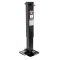 Bulldog 50K Electric Leveling Dual Motor Landing Gear Set Dual Single Speed Trailer Jacks Twin Cam Trailer Jacks Spring Return Drop Legs, Tandem Twin Bulldog Electric Powered-Drive Motors, Manual Override Crank