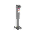 Bulldog 24K 2-Speed Electric Leveling Dual Motor Landing Gear Set Tandem Two Speed Trailer Jacks Planetary Gearbox Non Spring Return Drop Legs Front Plunger Pins, Tandem Twin Bulldog Electric Powered-Drive Motors, Manual Override Crank