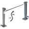 Bulldog 24K 2 Speed Landing Gear Set Two Speed Trailer Jack Planetary Gearbox and Companion Jack Non Spring Return Drop Leg Front Plunger Pin Cross Shaft Tube with Slotted Ends and Hardware Manual Override Crank