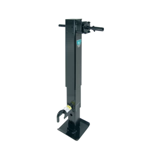 Bulldog 2 Speed 12K Trailer Jack Planetary Gearbox Spring Return Drop Leg Front Plunger Pin Bulldog Electric Motor Powered-Drive Kit Manual Override Crank