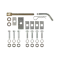 Trailer Hitch w/ Wiring Kit For 94-98 Volkswagen Jetta Class 1