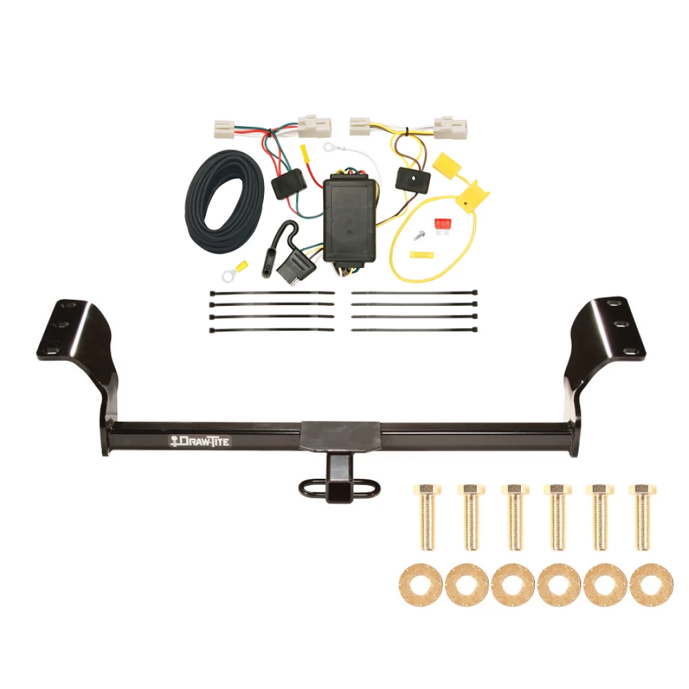 Trailer Tow Hitch For 09-14 Toyota Matrix 09-10 Pontiac Vibe Exc GT Trailer Hitch Tow Receiver w/ Wiring Harness Kit