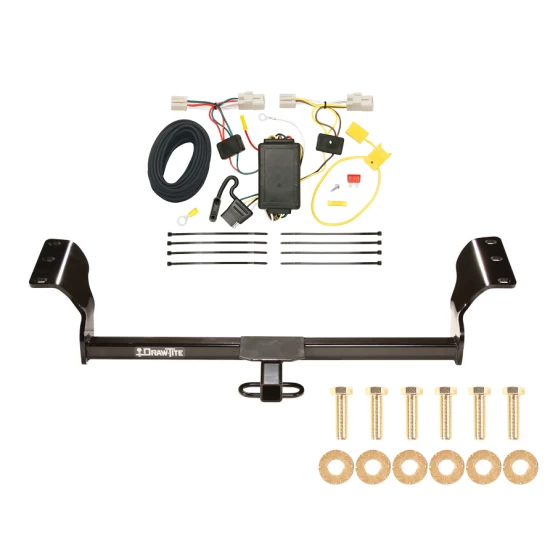 Trailer Tow Hitch For 09-14 Toyota Matrix 09-10 Pontiac Vibe Exc GT Trailer Hitch Tow Receiver w/ Wiring Harness Kit