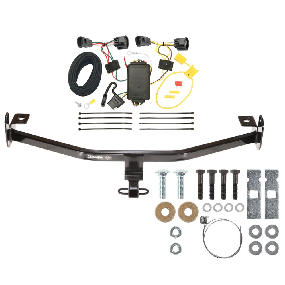Trailer Tow Hitch For 12-14 Ford Focus Hatchback Exc ST Trailer Hitch Tow Receiver w/ Wiring Harness Kit