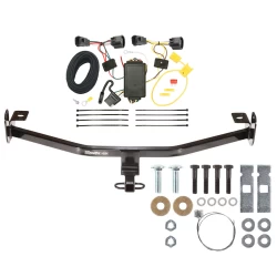 Trailer Tow Hitch For 12-14 Ford Focus Hatchback Exc ST Trailer Hitch Tow Receiver w/ Wiring Harness Kit