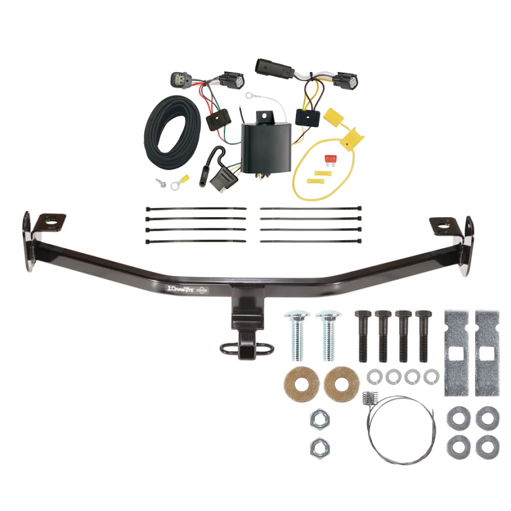 Trailer Tow Hitch For 15-18 Ford Focus Hatchback Exc ST Trailer Hitch Tow Receiver w/ Wiring Harness Kit