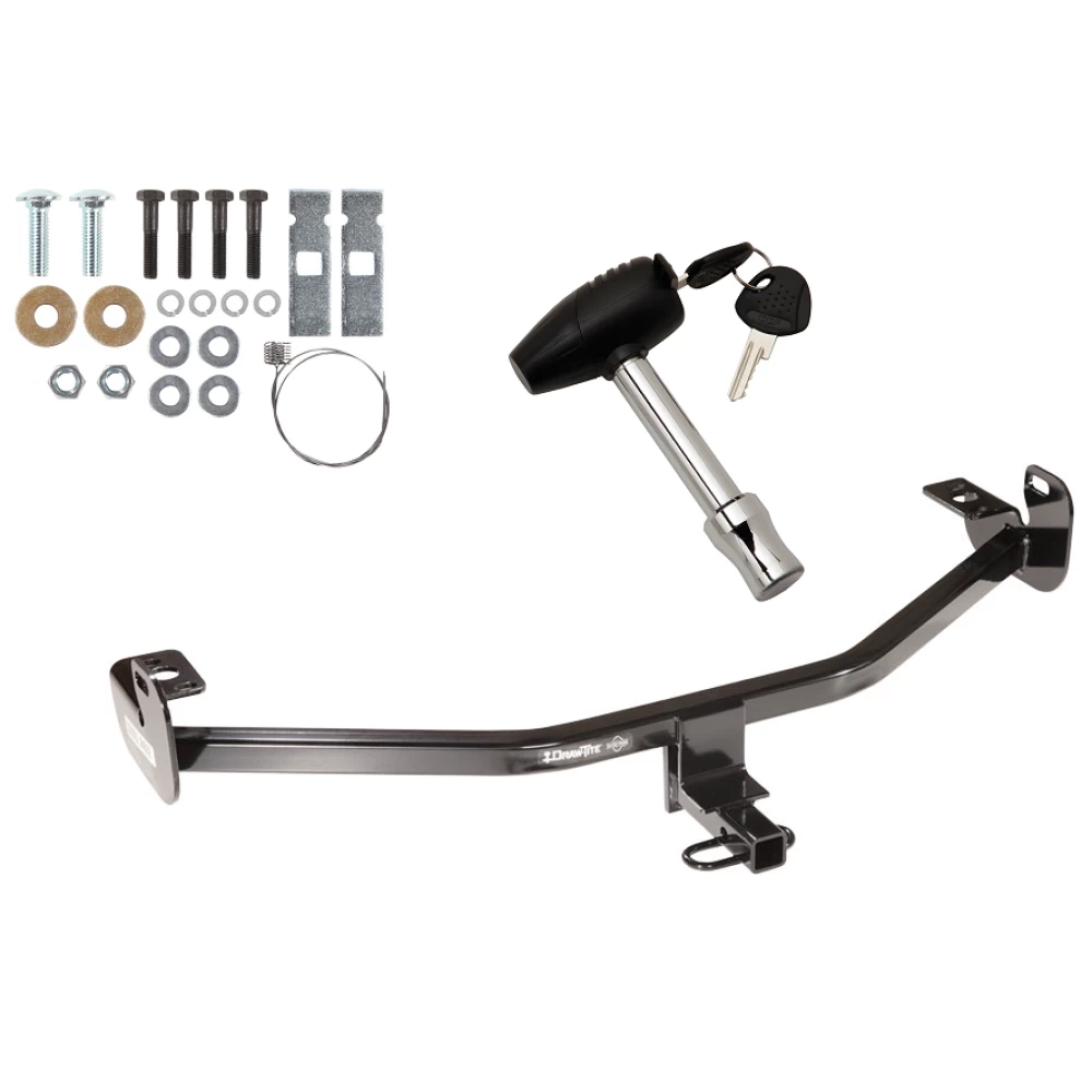 Trailer Tow Hitch For 12-18 Ford Focus Sedan Hatchback Except ST w/ Security Lock Pin Key