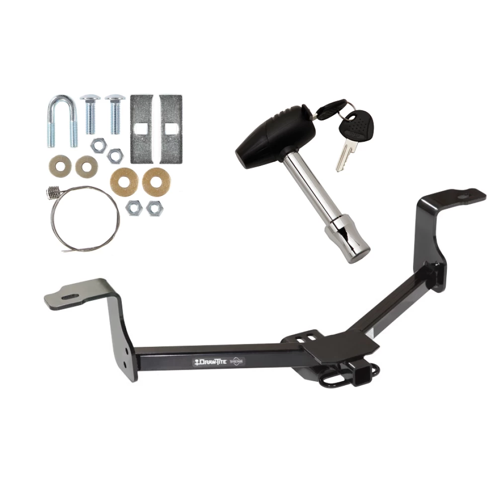 Trailer Tow Hitch For 09-14 Acura TL TSX Sedan 08-17 Honda Accord w/ Security Lock Pin Key