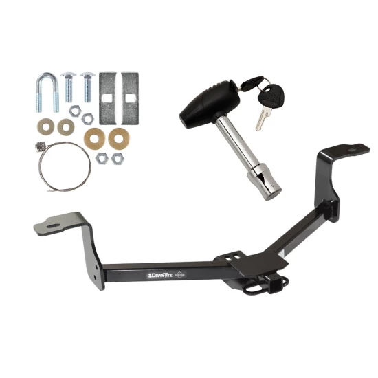 Trailer Tow Hitch For 09-14 Acura TL TSX Sedan 08-17 Honda Accord w/ Security Lock Pin Key