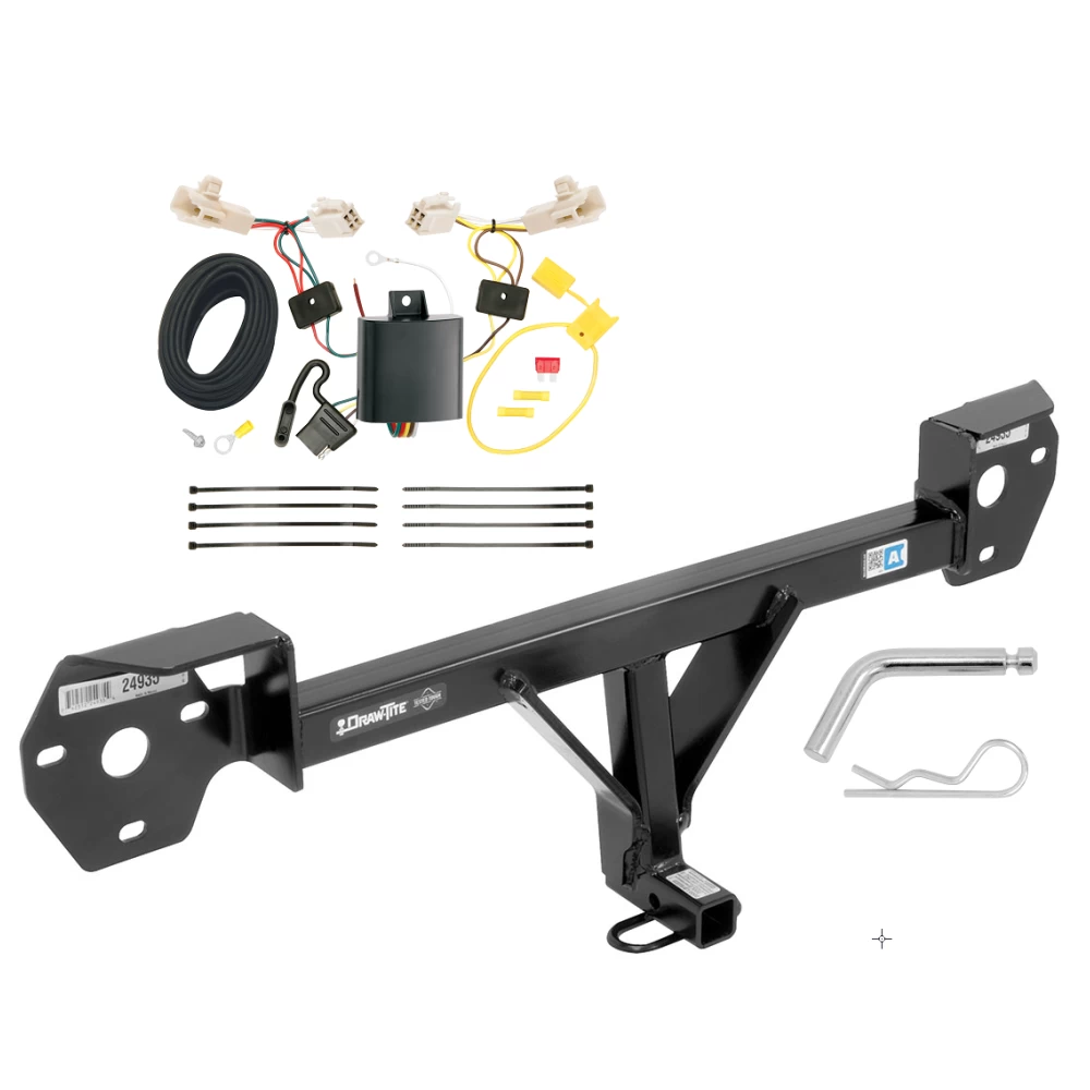 Trailer Hitch w/ Wiring Harness Kit For 13-16 Scion FR-S 13-20 BRZ 1-1/4" Tow Receiver