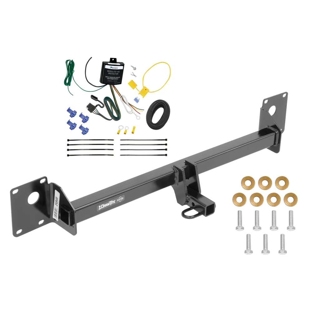Trailer Hitch Tow Receiver w/ Wiring Harness Kit For 15-15 Volkswagen Golf SportWagen 18-19 Golf Alltrack