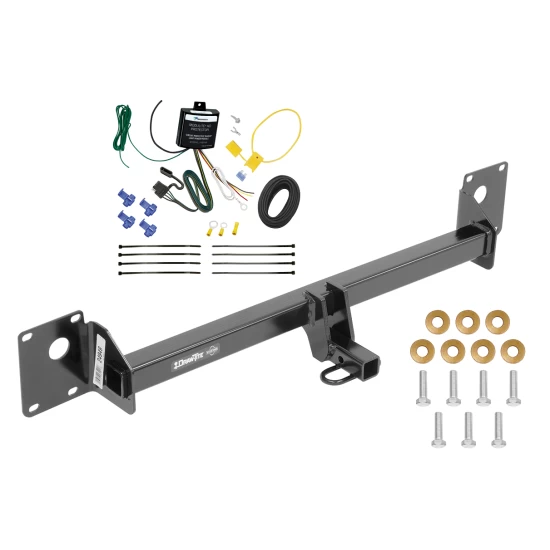 Trailer Hitch Tow Receiver w/ Wiring Harness Kit For 15-15 Volkswagen Golf SportWagen 18-19 Golf Alltrack