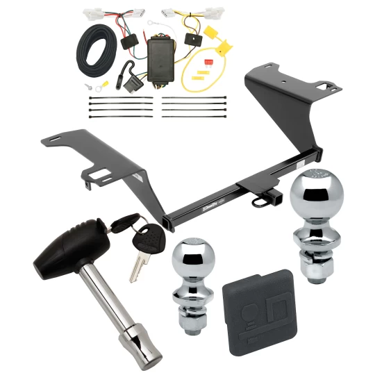 Trailer Tow Hitch For 11-14 Hyundai Sonata Exc Hybrid Deluxe Package Wiring 2" and 1-7/8" Ball and Lock