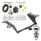 Trailer Tow Hitch For 15-17 Hyundai Sonata Except Hybrid Complete Package w/ Wiring Draw Bar and 2" Ball