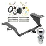 Trailer Tow Hitch For 18-19 Hyundai Sonata All Models Complete Package w/ Wiring Draw Bar and 2" Ball