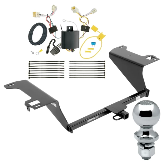 Trailer Tow Hitch For 18-19 Hyundai Sonata All Models Complete Package w/ Wiring Draw Bar and 2" Ball