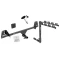 Trailer Tow Hitch w/ 4 Bike Rack For 16-22 Toyota Prius 17-22 Prius Prime tilt away adult or child arms fold down carrier w/ Lock and Cover