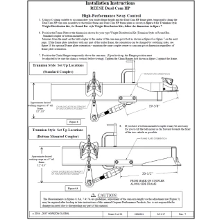 Reese Dual Cam Sway Control for Weight Distribution Hitch Steel Spring Bars Round or Trunnion High Performance
