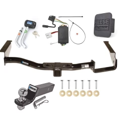 Reese Trailer Tow Hitch For 04-07 Toyota Highlander w/ factory Tow PKG Deluxe Package Wiring 2" Ball and Lock
