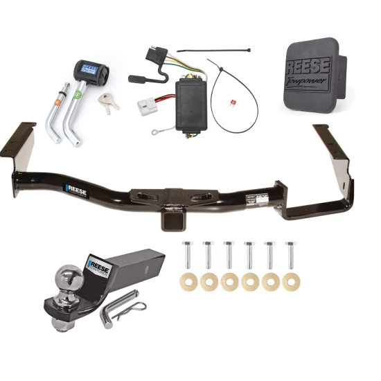 Reese Trailer Tow Hitch For 04-07 Toyota Highlander w/ factory Tow PKG Deluxe Package Wiring 2" Ball and Lock