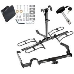 Trailer Tow Hitch For 00-04 Subaru Legacy Sedan & Wagon Outback Wagon Except Sport Platform Style 2 Bike Rack Hitch Lock and Cover