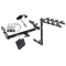 Trailer Tow Hitch w/ 4 Bike Rack For 00-05 Cadillac DeVille 06-11 DTS tilt away adult or child arms fold down carrier w/ Lock and Cover