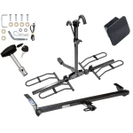 Trailer Tow Hitch For 00-04 Toyota Avalon All Models Platform Style 2 Bike Rack Hitch Lock and Cover