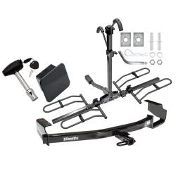 Trailer Tow Hitch 96-07 Chrysler Dodge Plymouth Town and Country Grand Caravan Voyager Except Stow-n-Go Platform Style 2 Bike Rack Hitch Lock and Cover