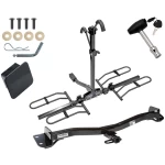 Trailer Tow Hitch For 98-03 Toyota Sienna Platform Style 2 Bike Rack Hitch Lock and Cover