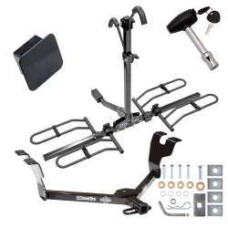 Trailer Tow Hitch For 05-09 Subaru Legacy Sedan Wagon Class 2 Platform Style 2 Bike Rack Hitch Lock and Cover